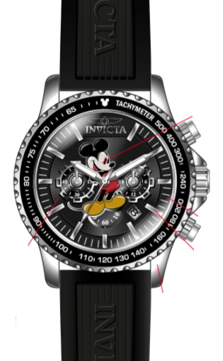 Parts for Invicta Disney Limited Edition Mickey Mouse Men 39041