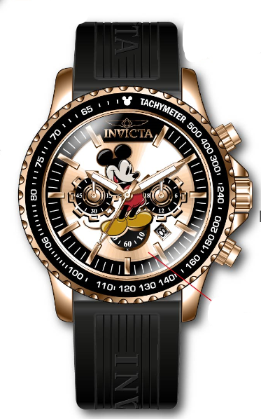 Band for Invicta Disney Limited Edition Mickey Mouse Men 39044