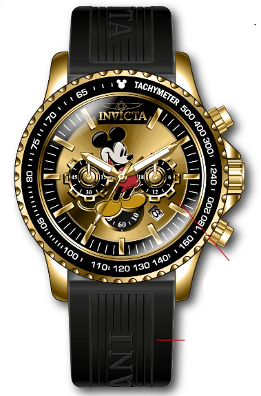 Band for Invicta Disney Limited Edition Mickey Mouse Men 39045