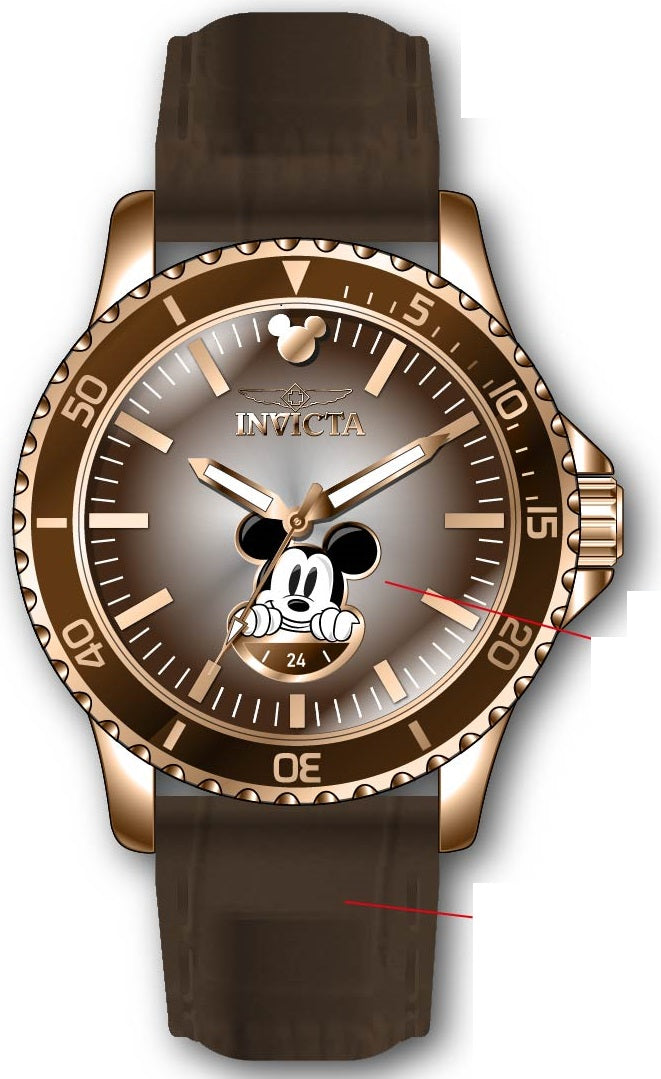 Band for Invicta Disney Limited Edition Mickey Mouse Men 39170