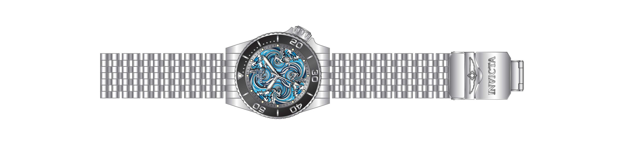 Band for Invicta Pro Diver Atomic Men 37699
