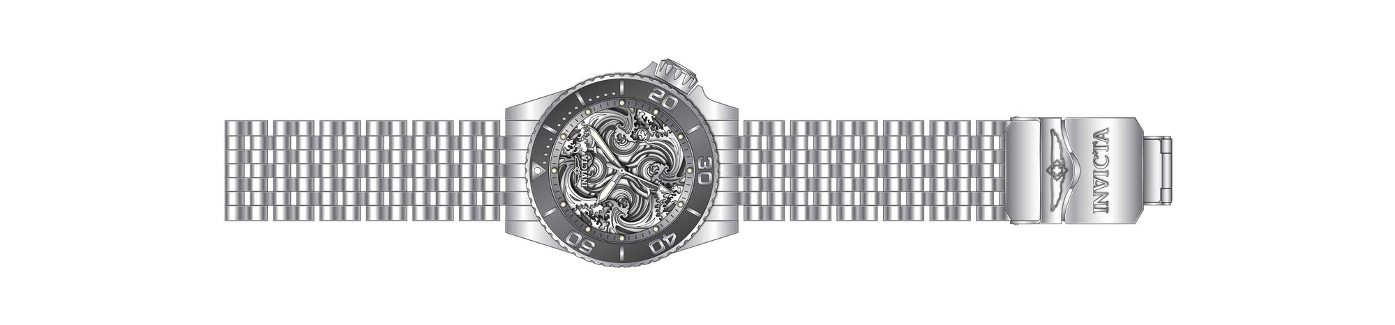 Band for Invicta Pro Diver Atomic Men 37702