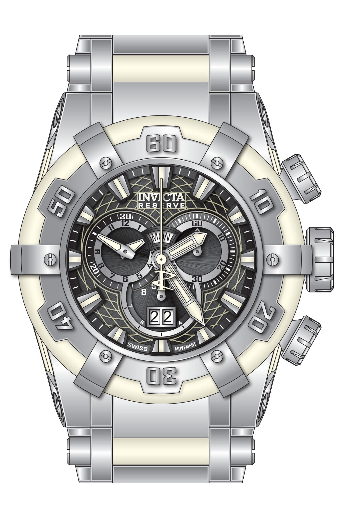 Parts for Invicta Reserve Hyperion Men 37334