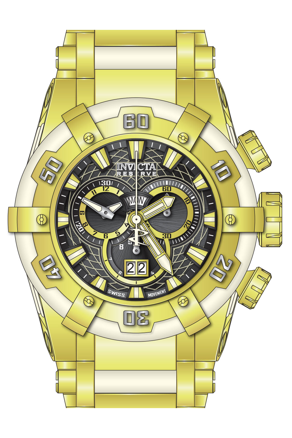 Parts for Invicta Reserve Hyperion Men 37337