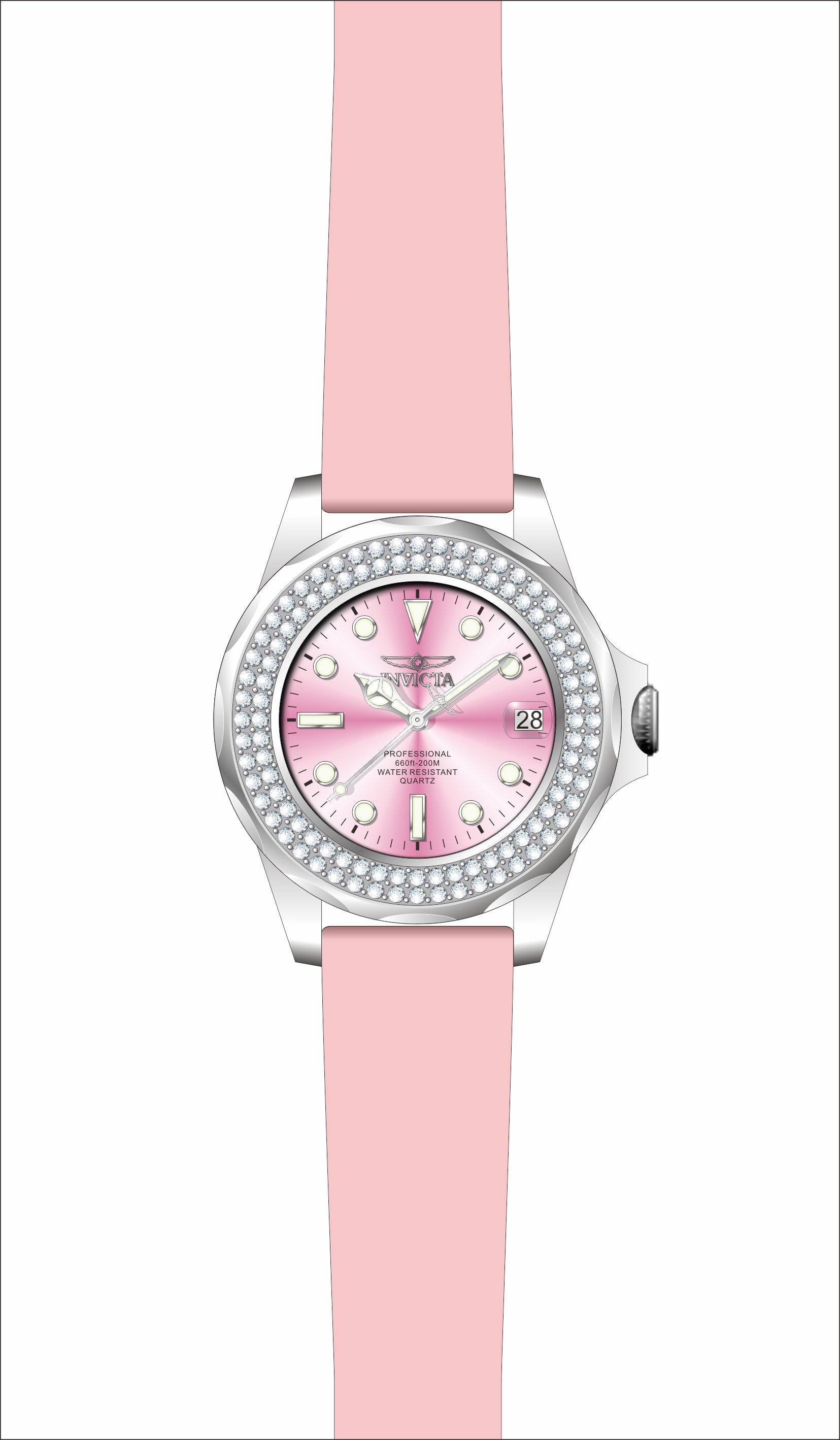 Band for Invicta Pro Diver Lady 39331