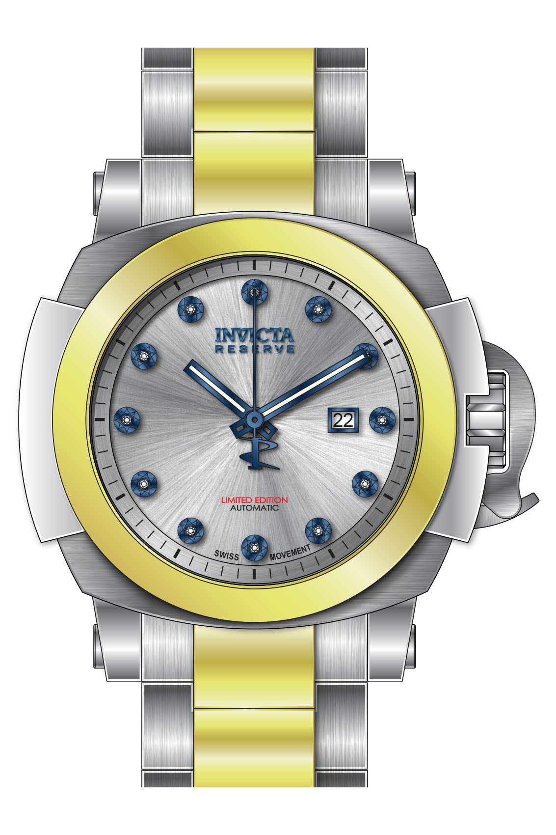 Band for Invicta Reserve Man of War Men 39059