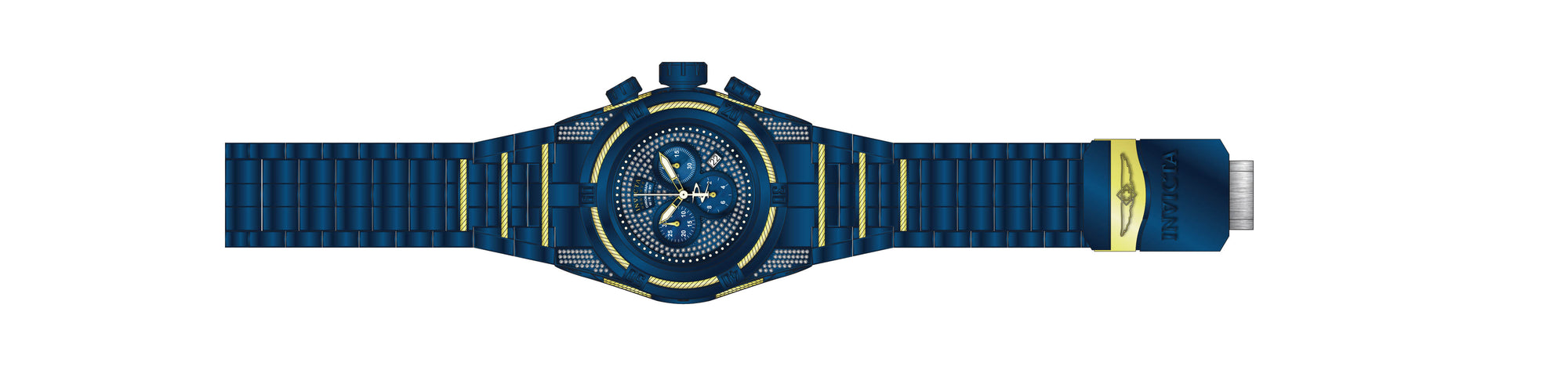 Band for Invicta Reserve Bolt Zeus Men Blue Label 38207