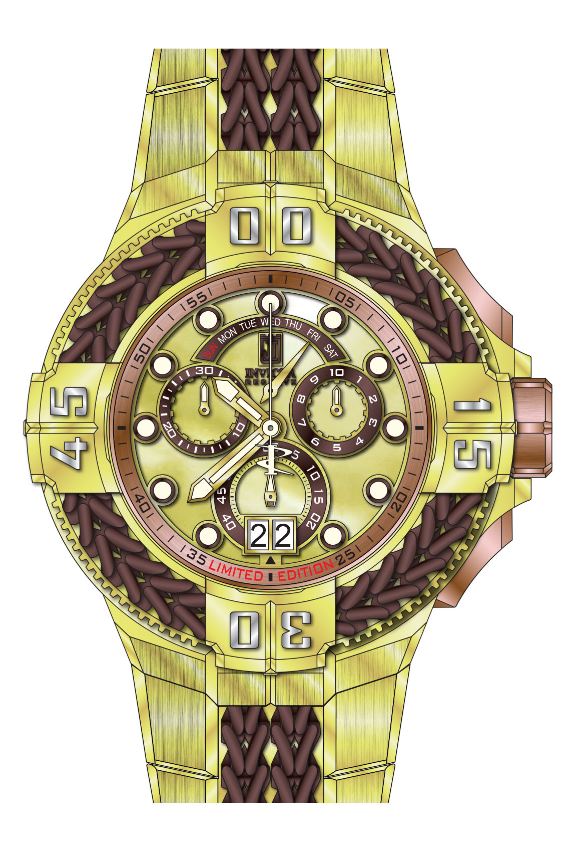 Band for Invicta JT Men 38075