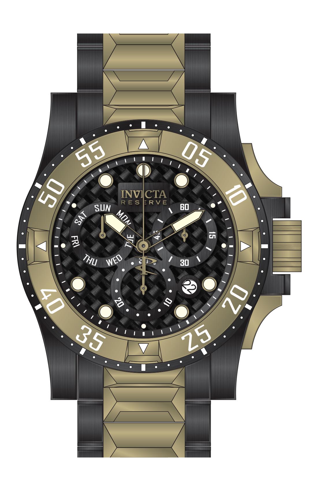 Band for Invicta Reserve Excursion Men None 38336