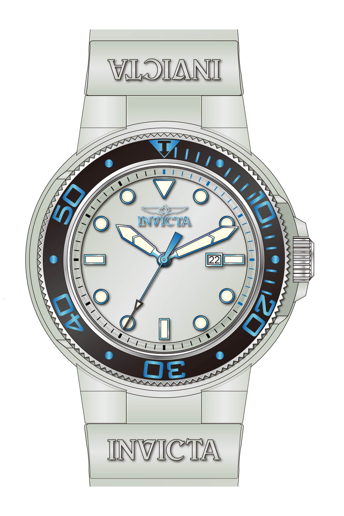 Band for Invicta Pro Diver Men 38062