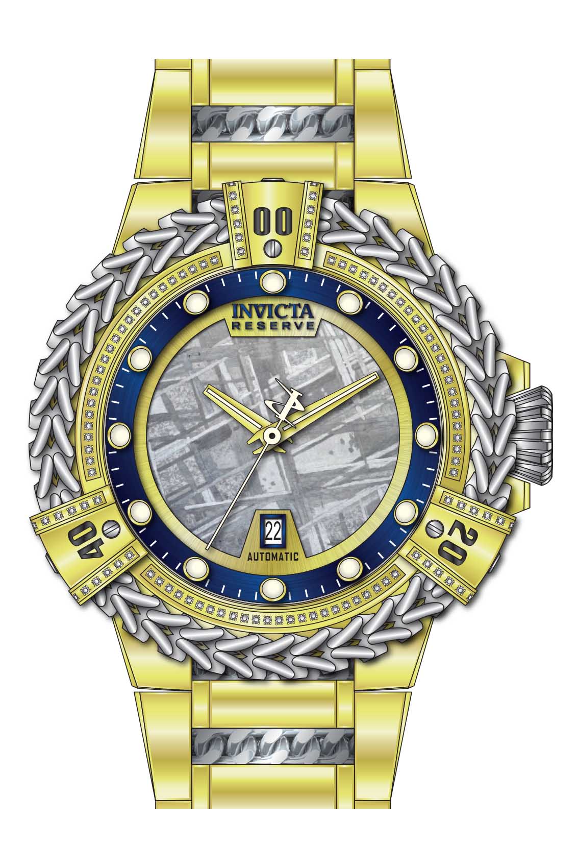 Band for Invicta Reserve Herc Men 38344