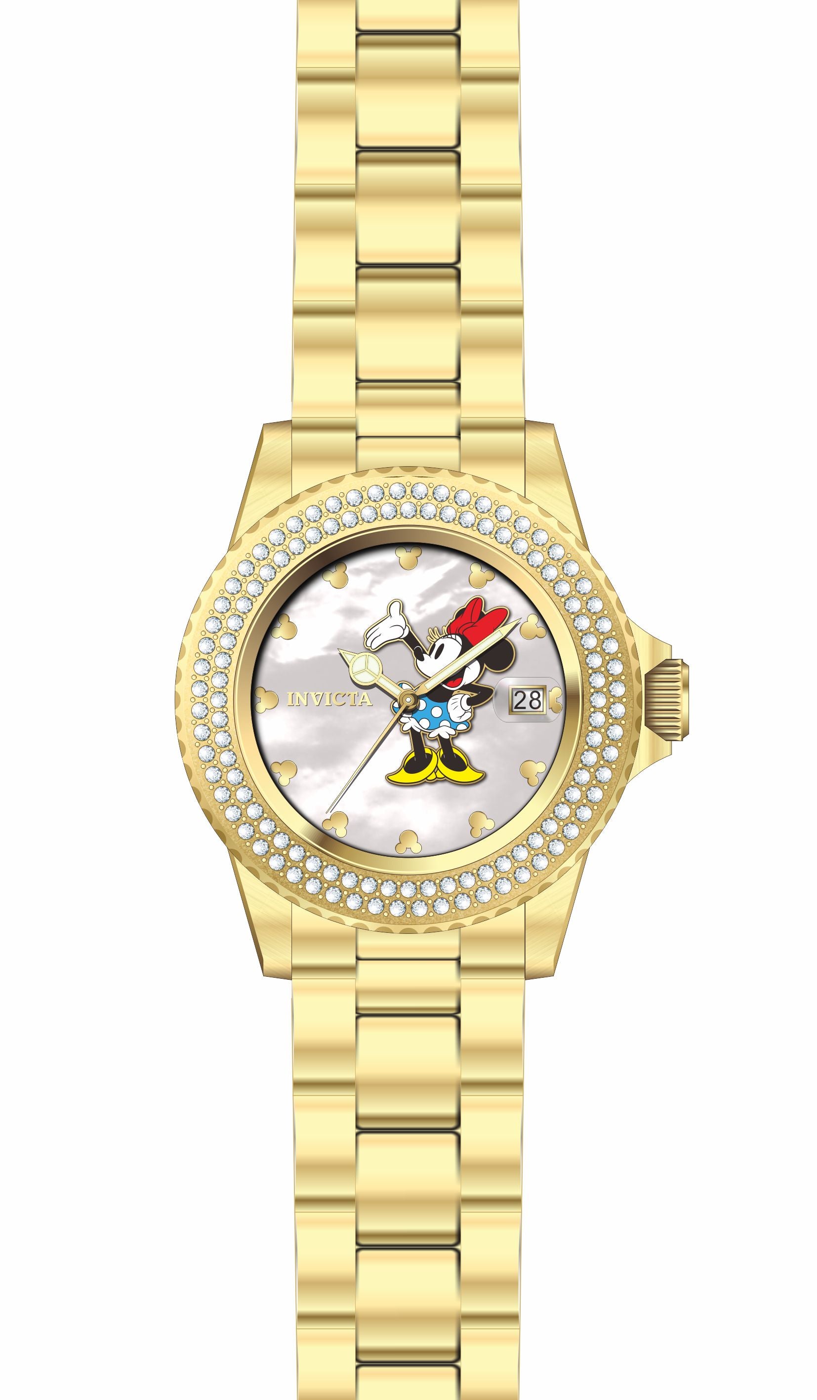 Band for Invicta Disney Limited Edition Minnie Mouse Lady 39556