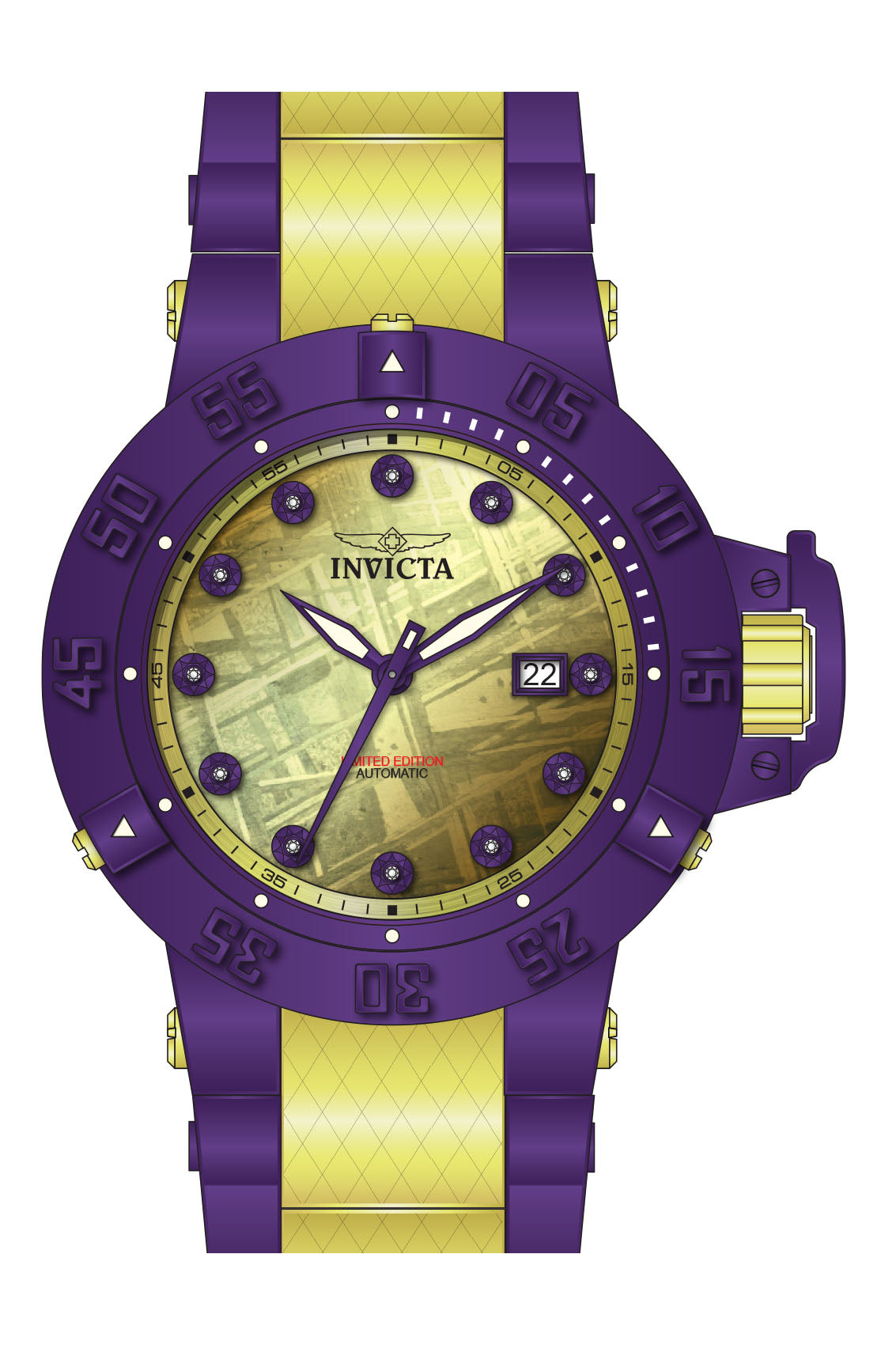 Parts for Invicta Subaqua Noma III Men Purple Label 39069