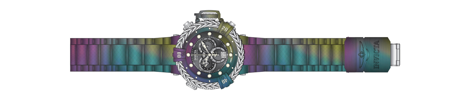 Band for Invicta Reserve Herc Men 38992