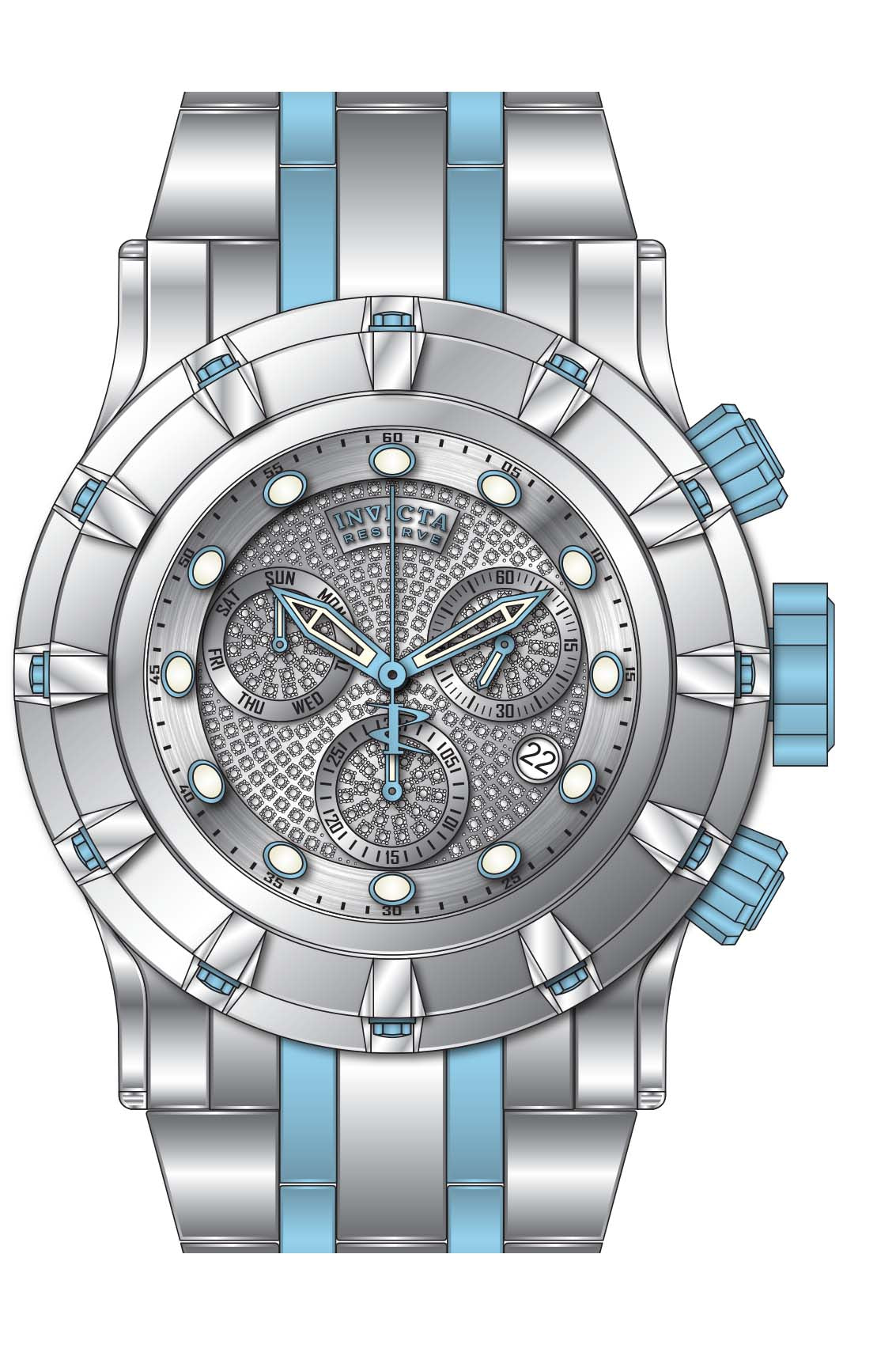 Band for Invicta Reserve S1 Men 38377