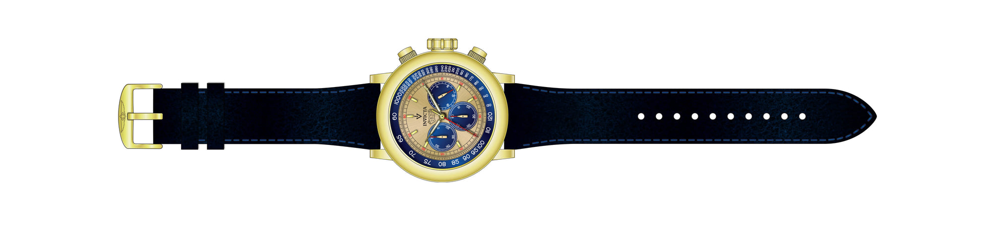Band for Invicta Vintage Men 39033