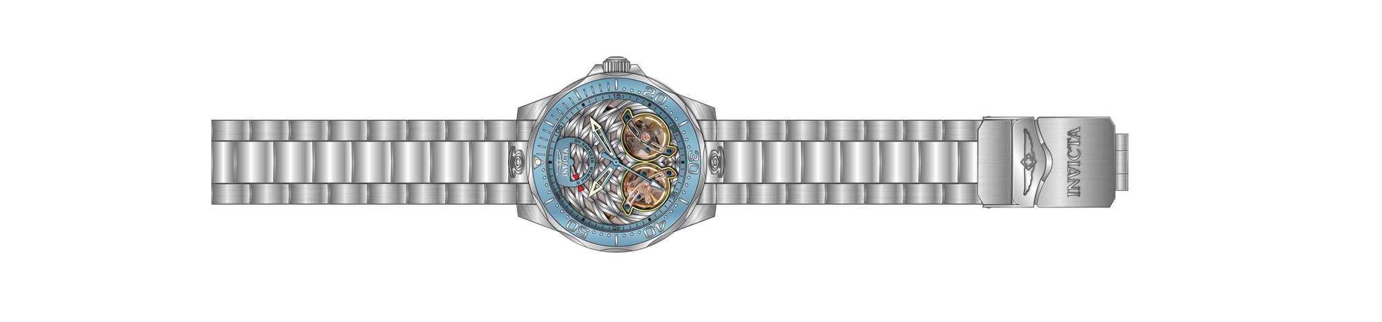 Parts for Invicta Grand Diver Men 37672