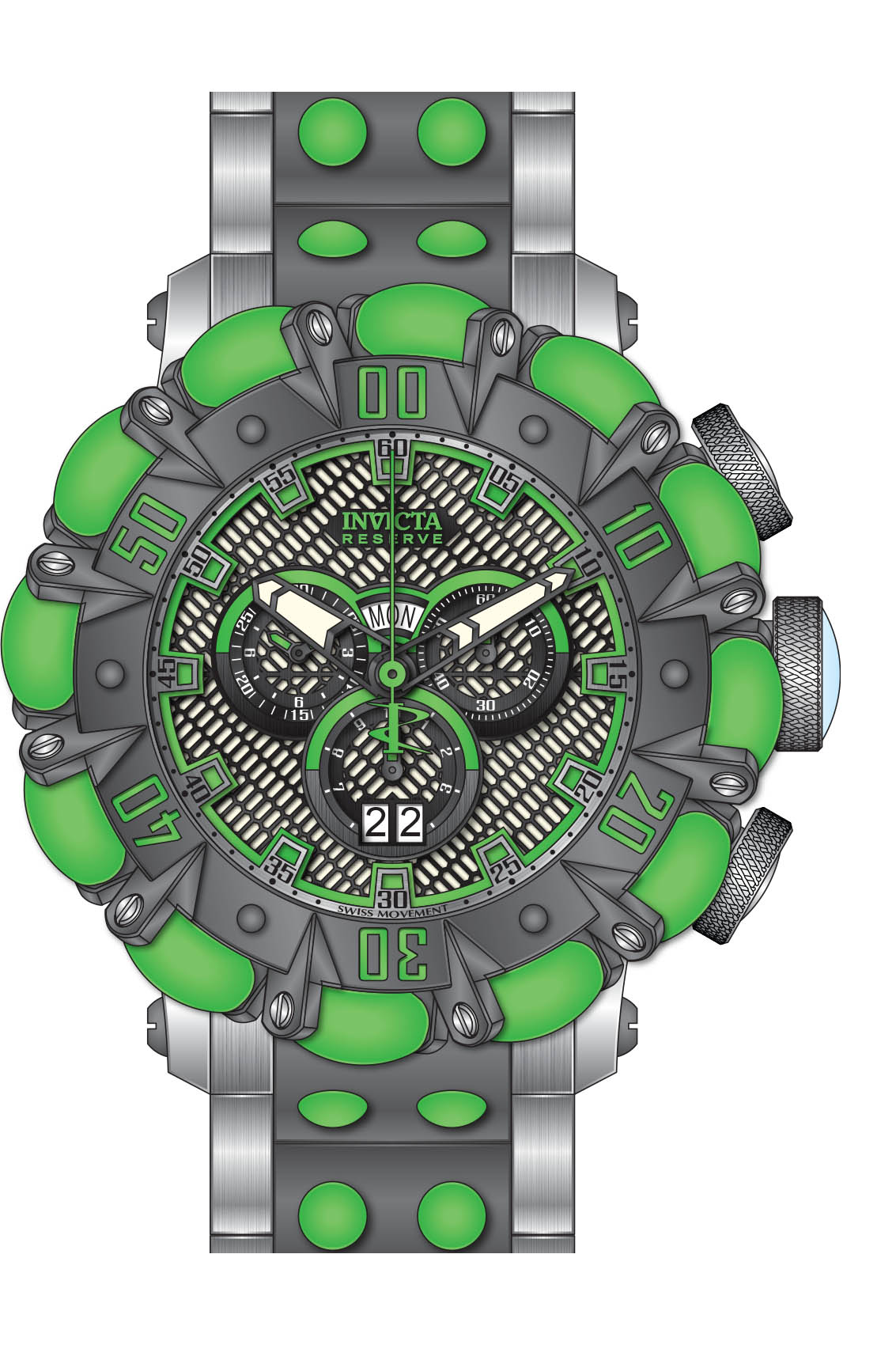 Band for Invicta Reserve Men 38494