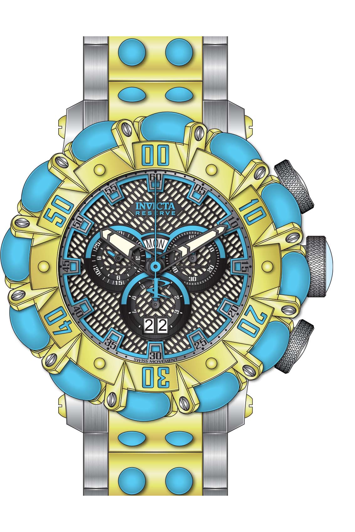 Band for Invicta Reserve Men 38495