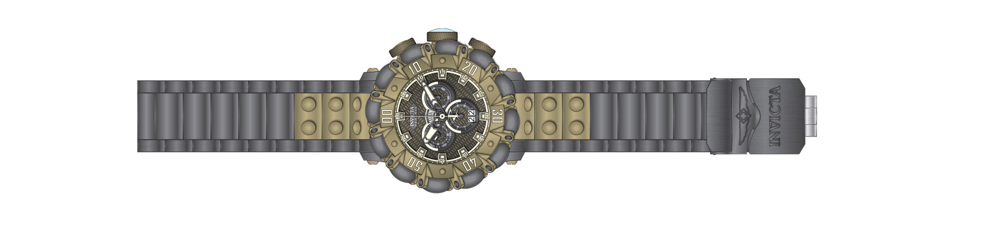 Band for Invicta Reserve Men 38499
