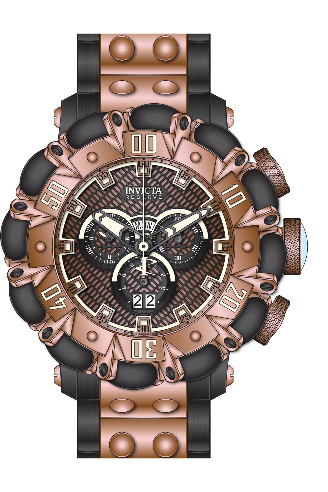 Band for Invicta Reserve Men 38500