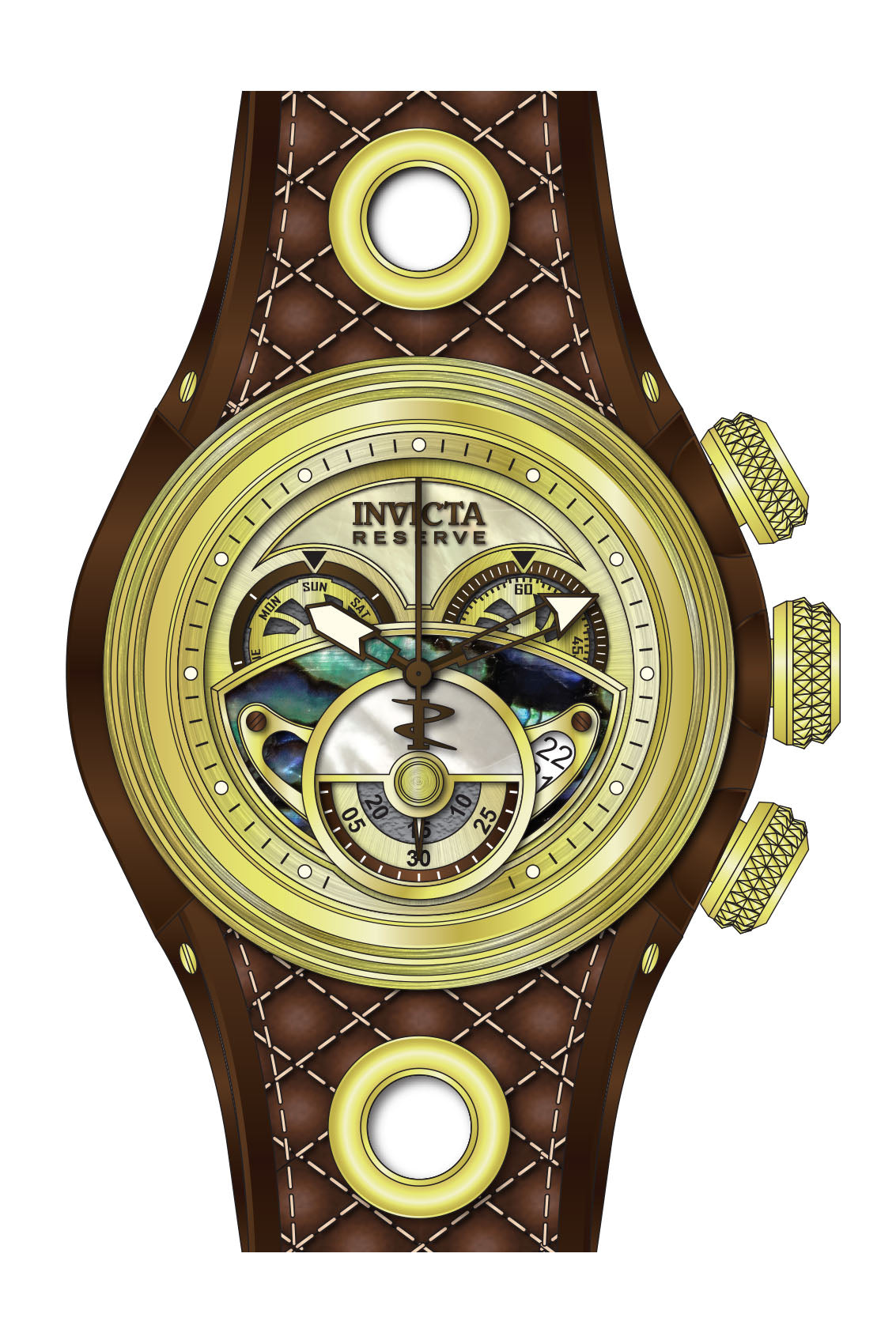 Band for Invicta Reserve S1 Men 38878