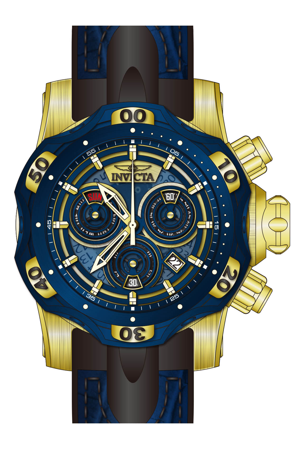 Band for Invicta Venom Men 38716