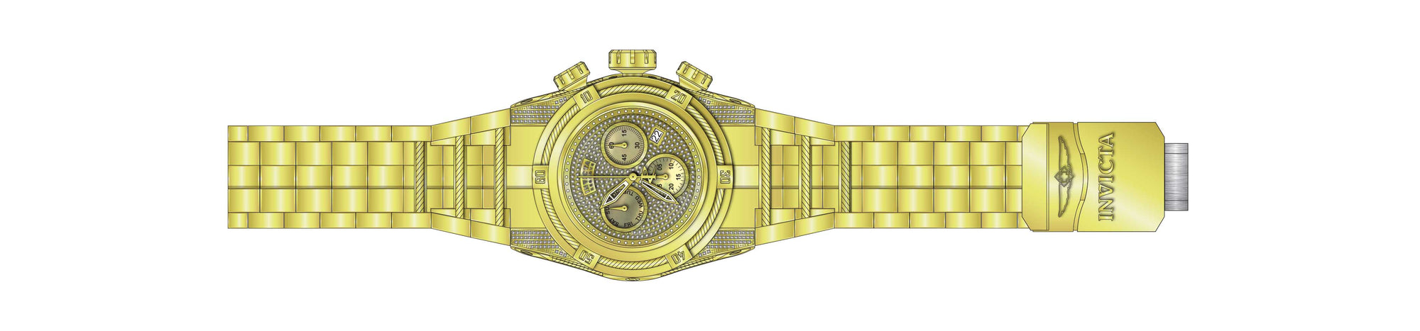 Band for Invicta Reserve Bolt Zeus Men Purple Label 39382