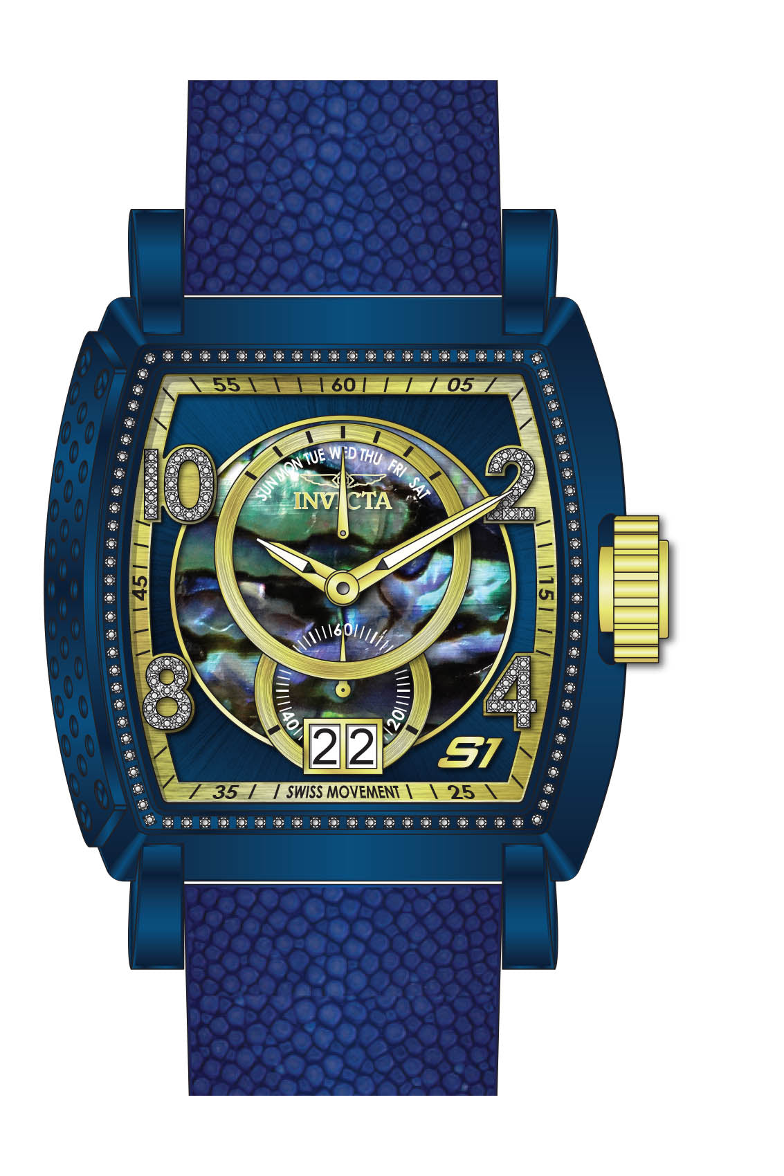 Band for Invicta S1 Rally Men 38365