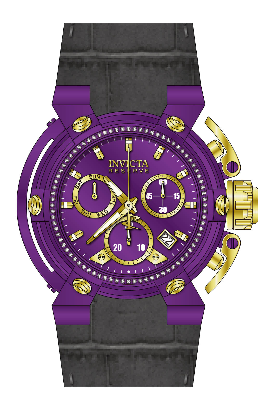 Band for Invicta Reserve X-Wing Men 38374