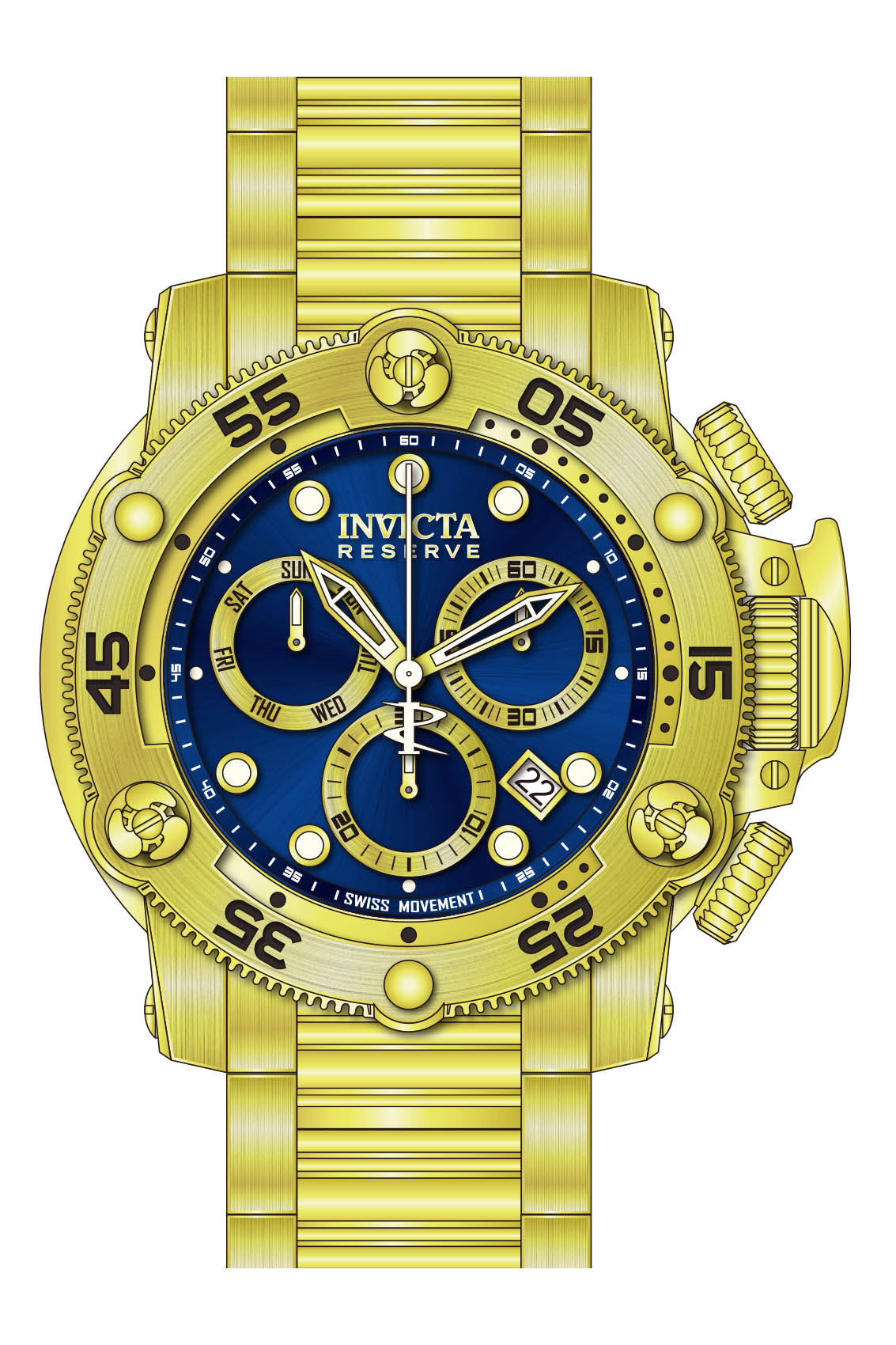 Band for Invicta Reserve Propeller Men 38699