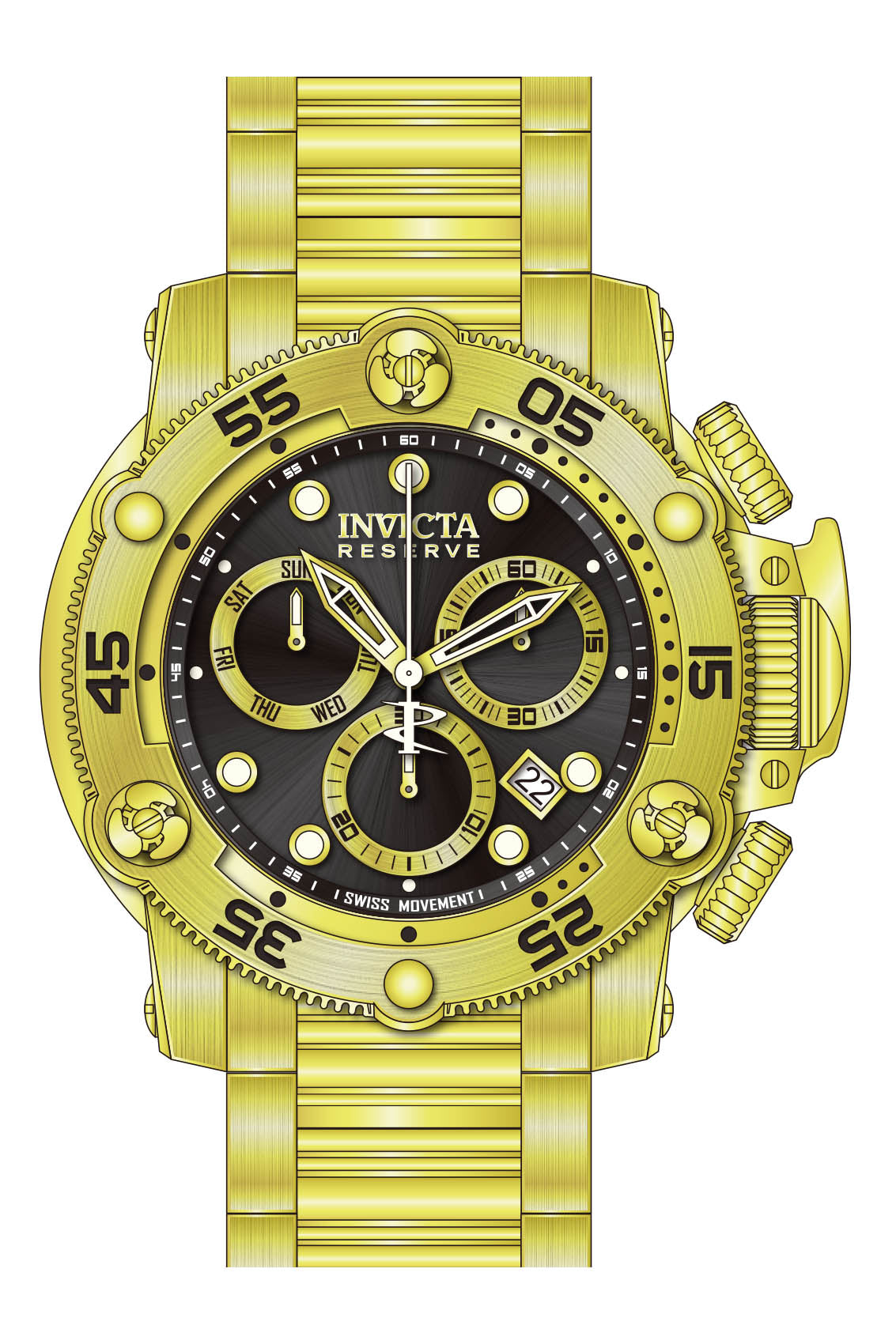 Band for Invicta Reserve Propeller Men 38700