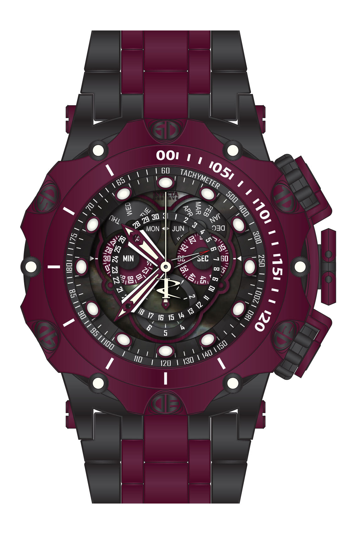 Band for Invicta Reserve Venom Men 39434