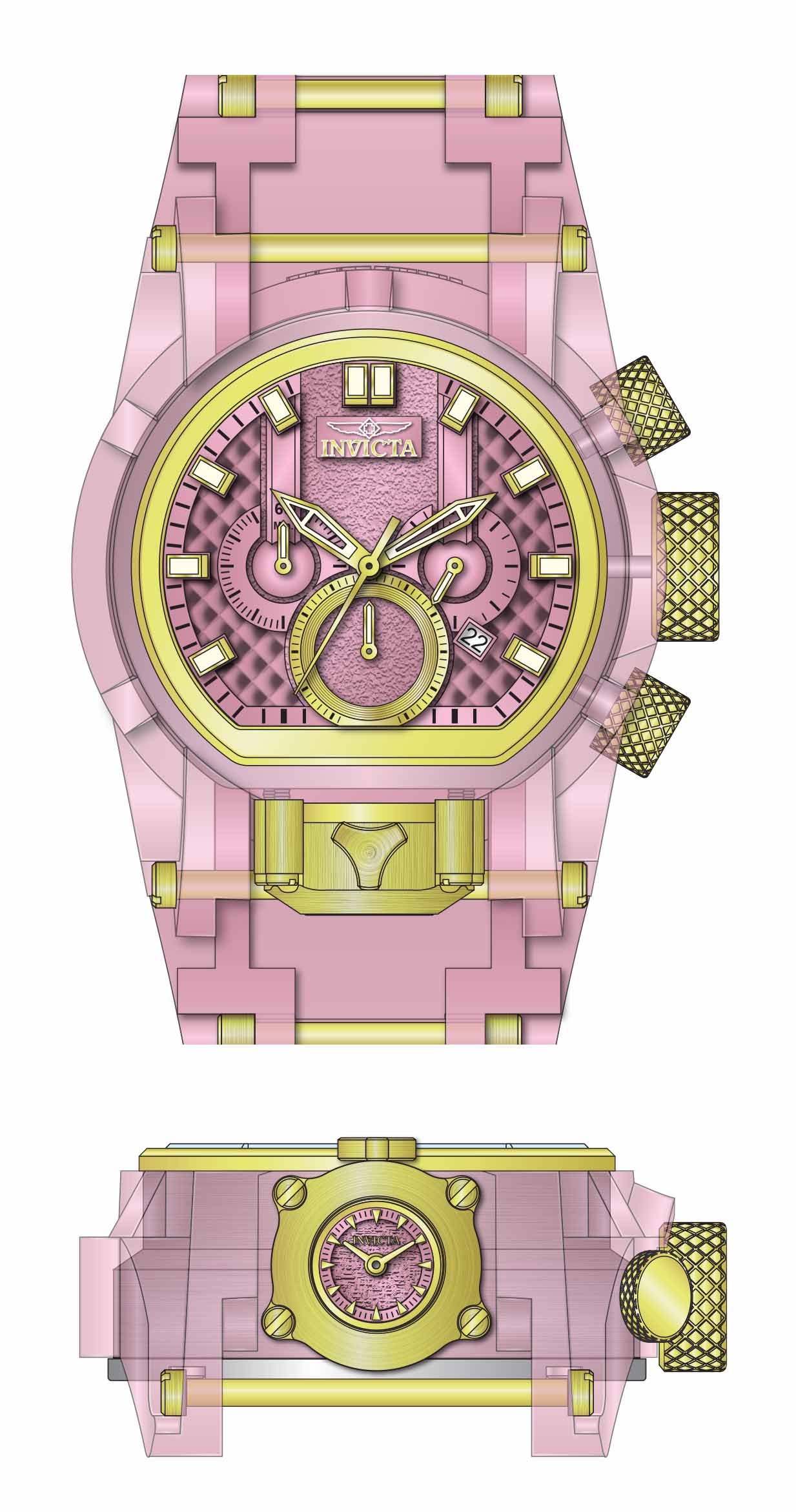 Parts for Invicta Bolt Bolt Zeus Magnum Men 39471