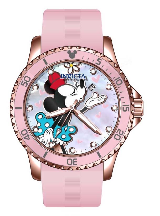 Band for Invicta Disney Limited Edition Minnie Mouse Lady 39528