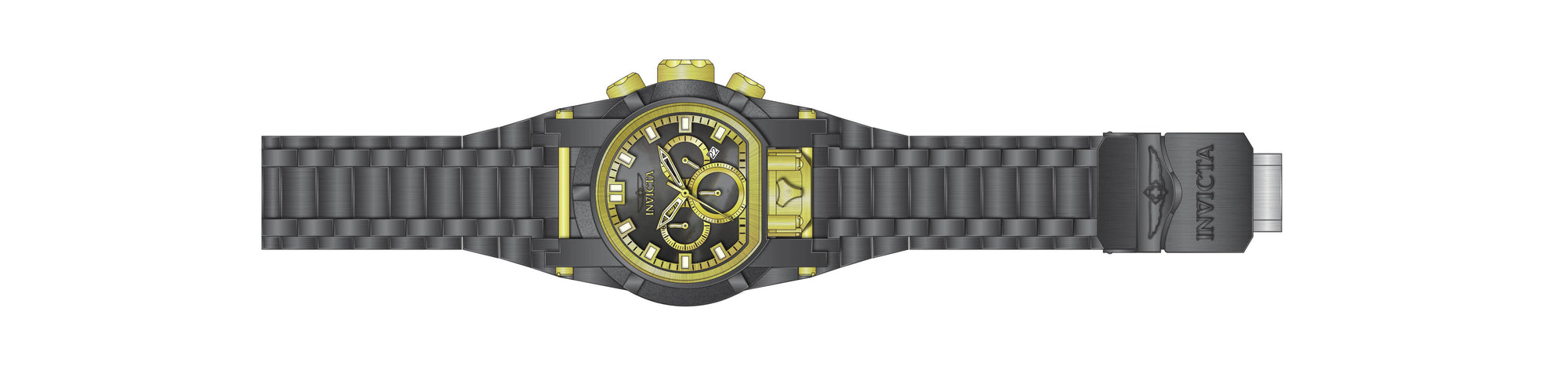 Band for Invicta Bolt Bolt Zeus Magnum Men 39546