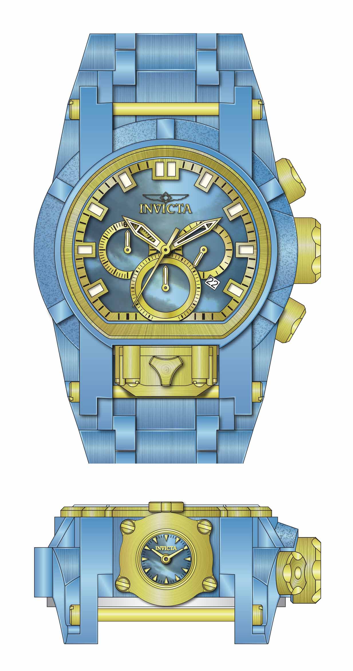 Parts for Invicta Bolt Bolt Zeus Magnum Men 39547