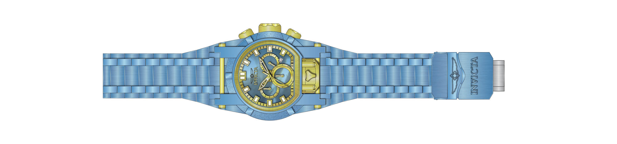 Band for Invicta Bolt Bolt Zeus Magnum Men 39547