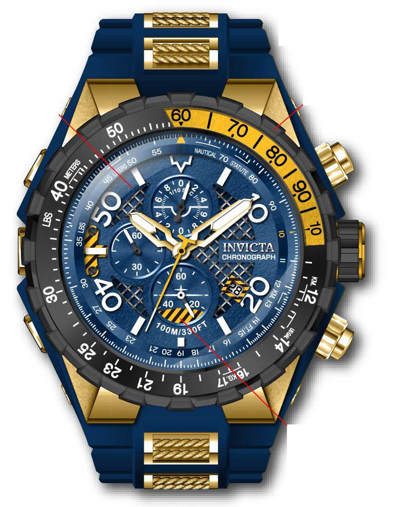 Band for Invicta Aviator Men 40125