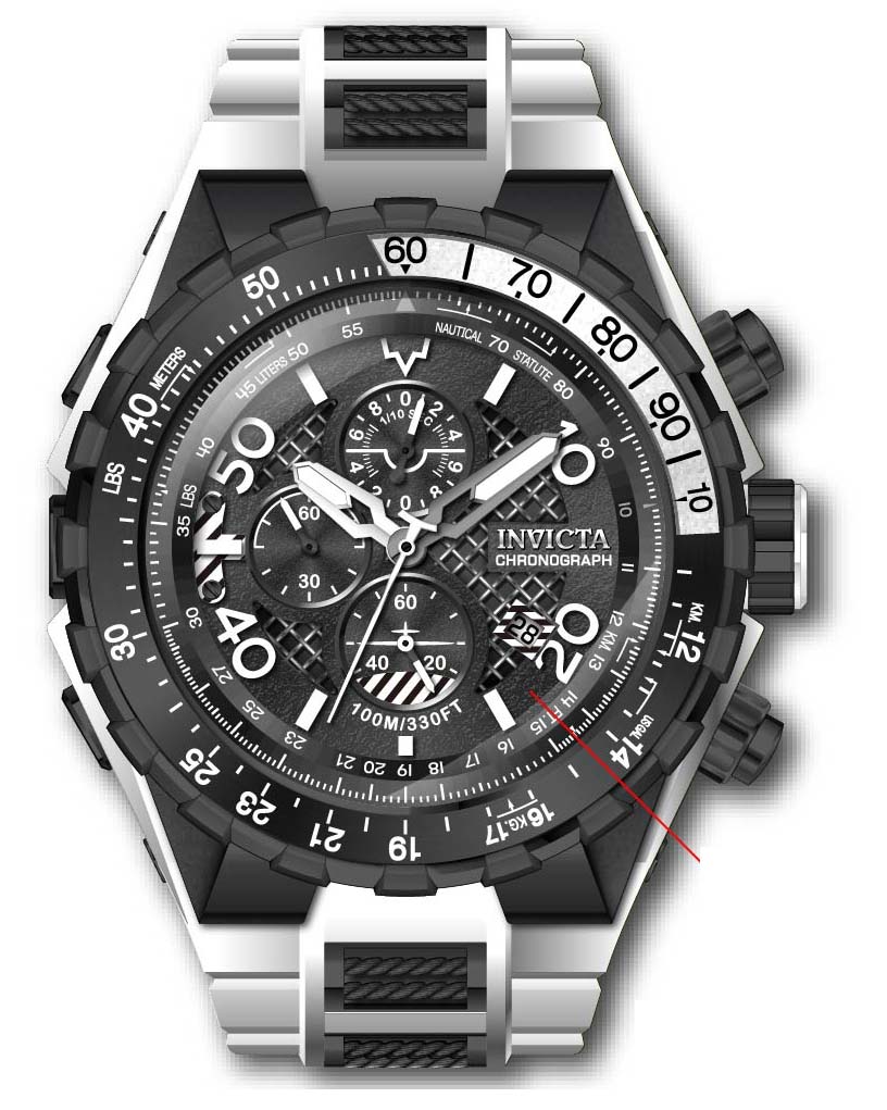 Band for Invicta Aviator Men 40128