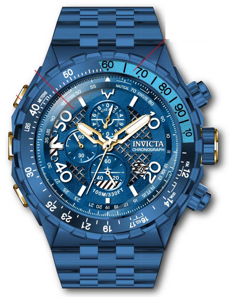 Band for Invicta Aviator Men 40136