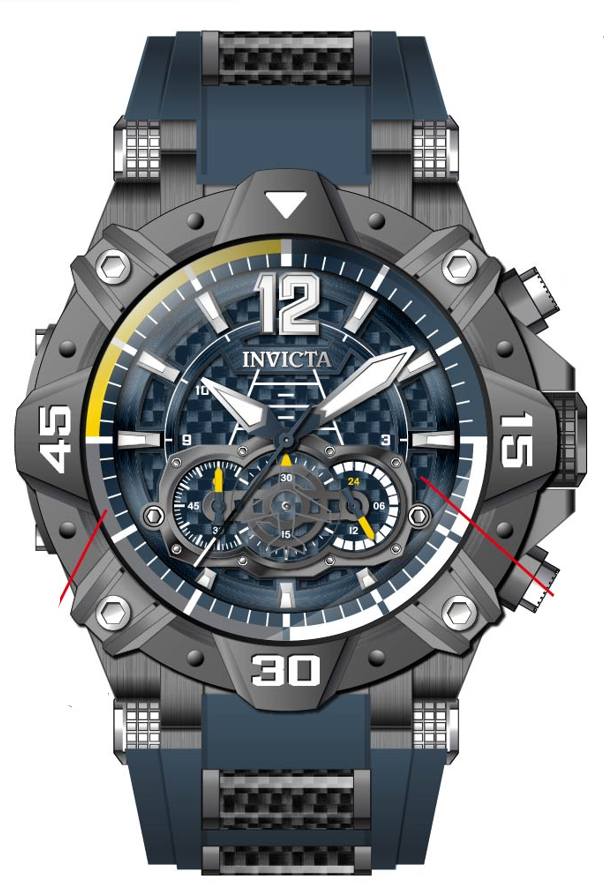 Band for Invicta Aviator Men 40165