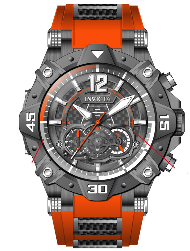 Band for Invicta Aviator Men 40166