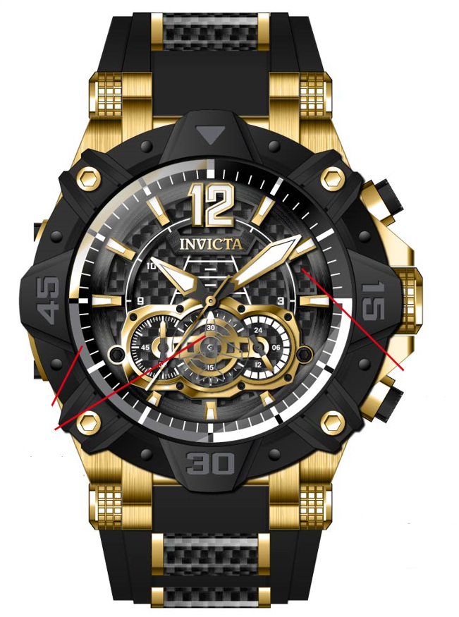 Band for Invicta Aviator Men 40167
