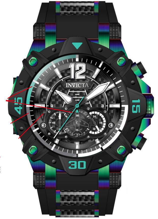 Band for Invicta Aviator Men 40168