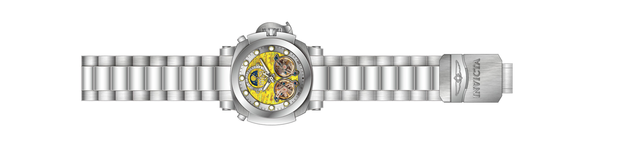 Band for Invicta Reserve Man of War Men 39575