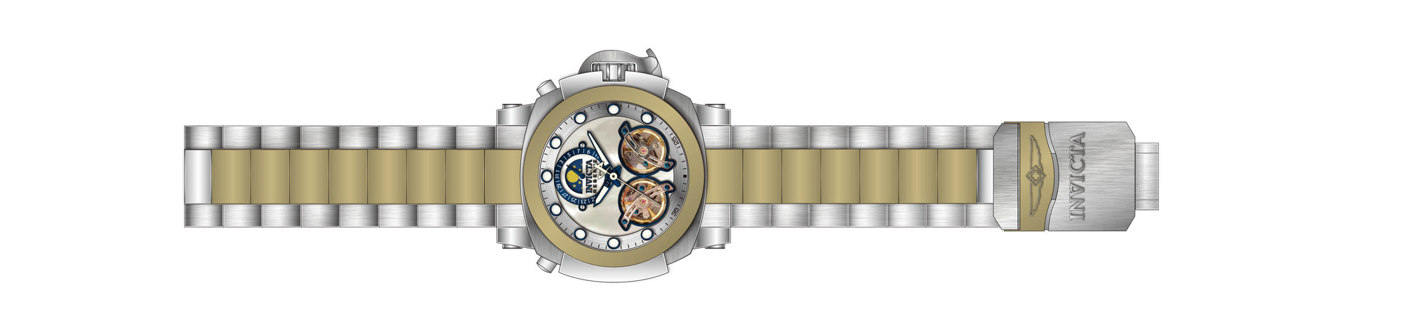 Band for Invicta Reserve Man of War Men 39580