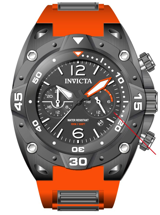 Band for Invicta Aviator Men 40292