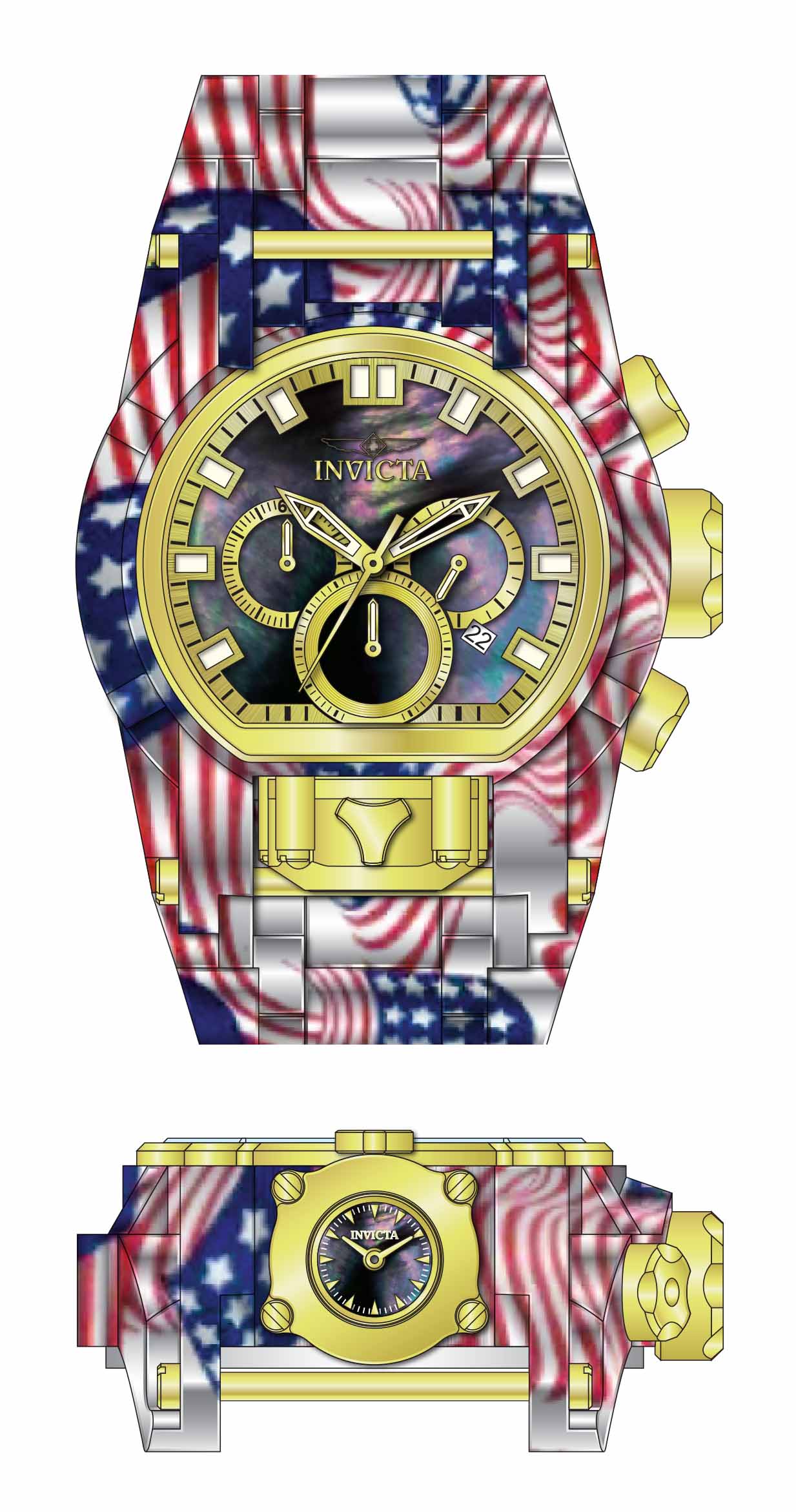 Parts for Invicta Bolt Bolt Zeus Magnum Men 39543