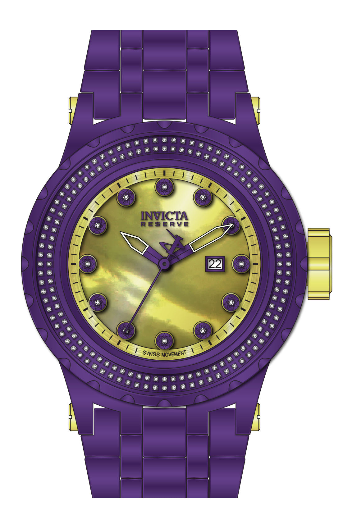 Parts for Invicta Reserve Specialty Subaqua Men Purple Label 39402